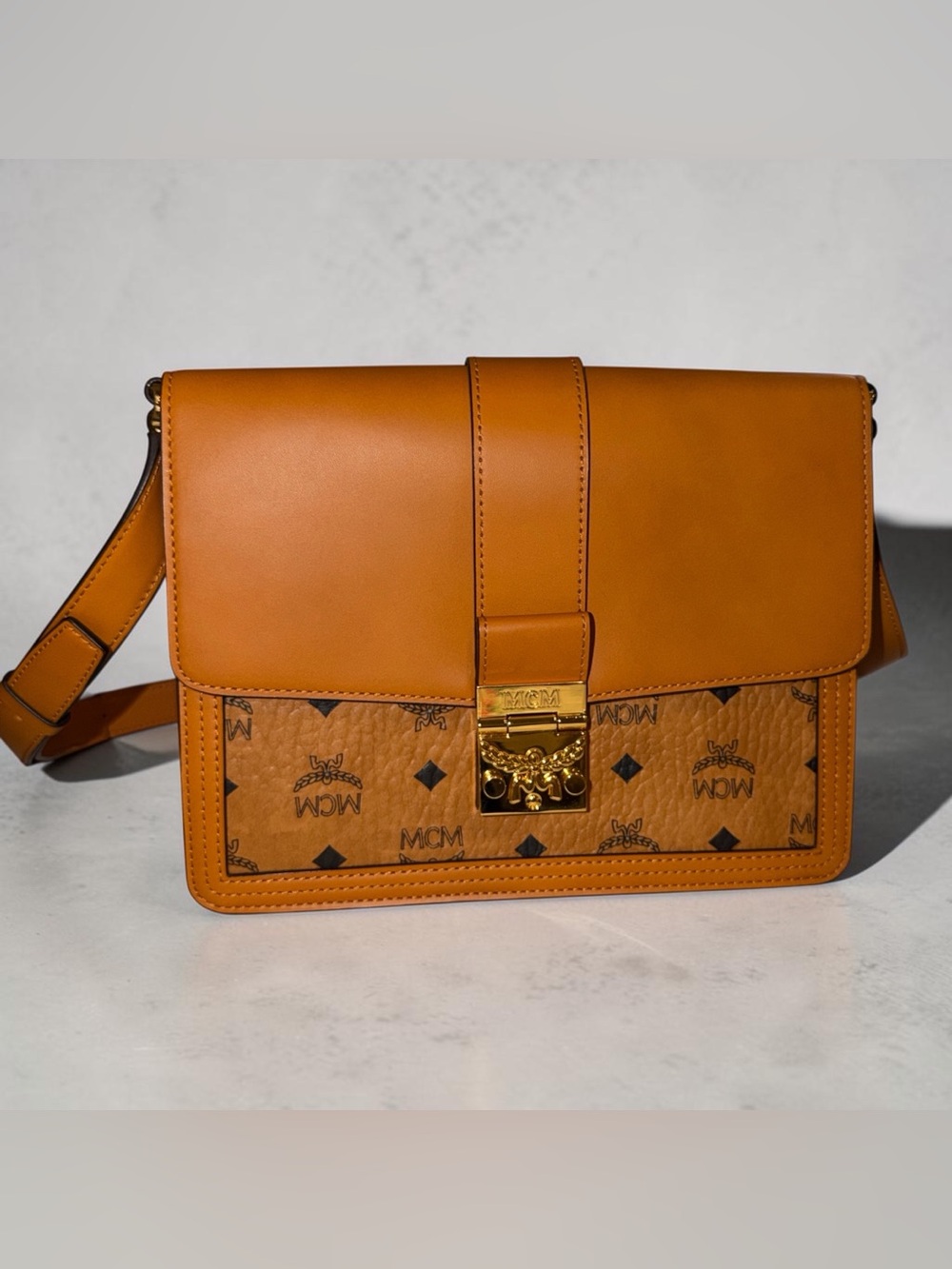 MCM Visetos Tracy Shoulder Bag